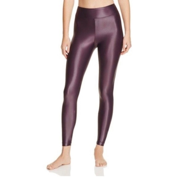 Koral lustrous midrise legging‎ dark plum color Size M. - Picture 1 of 7